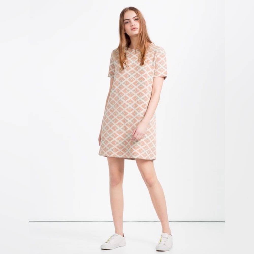 Zara Join Life Printed Mini Dress - Size Medium- NWT